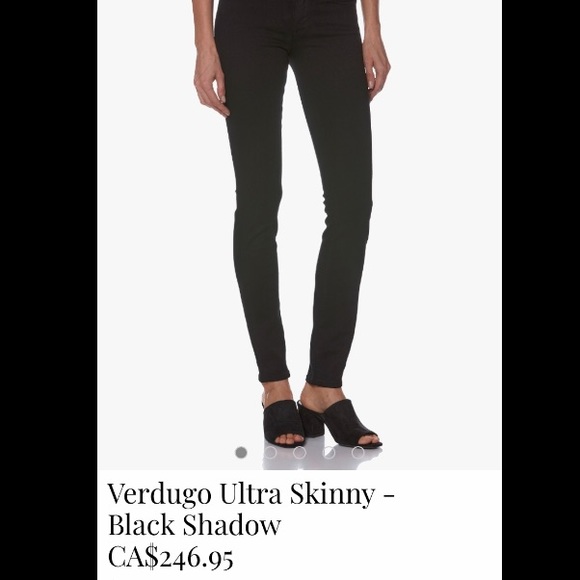 Paige Verdugo Ultra Skinny - Black Shadow